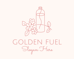 Flower Oil Bottle logo