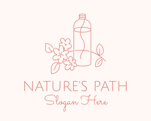 Flower Oil Bottle logo