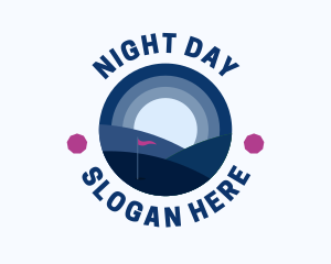 Night Golf Tournament logo design