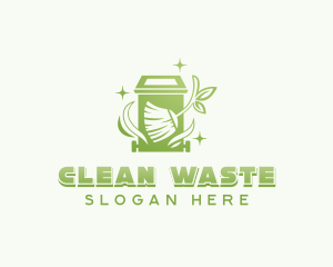 Broom Garbage Waste logo design