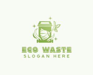 Broom Garbage Waste logo design