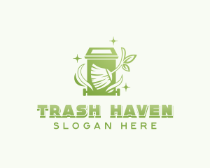 Broom Garbage Waste logo design