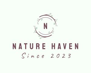 Nature Branch Leaf logo design