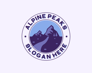 Mountain Peak Hiking logo design