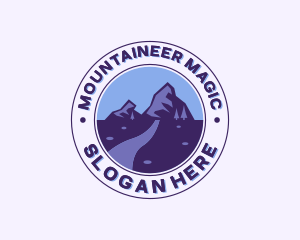 Mountain Peak Hiking logo design