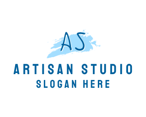 Watercolor Gallery Studio logo design