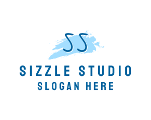 Watercolor Gallery Studio logo design