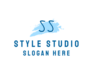 Watercolor Gallery Studio logo design