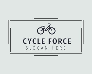 Hipster Cycling Bike Business logo design