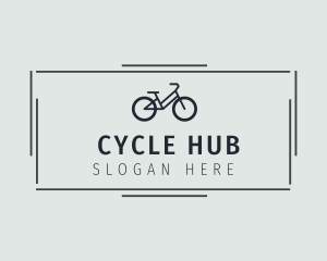 Hipster Cycling Bike Business logo design