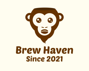 Brown Monkey Coffee Bean logo design