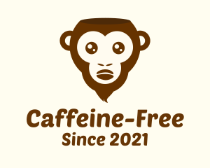 Brown Monkey Coffee Bean logo design