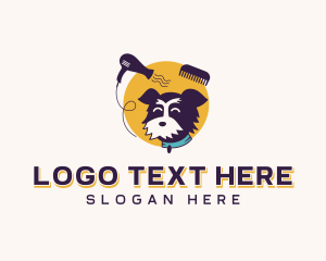 Dog Grooming Pet Logo