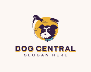 Dog Grooming Pet logo design