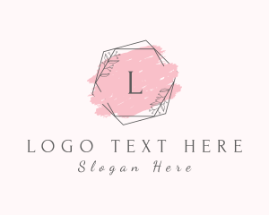 Watercolor Hexagon Wreath  logo