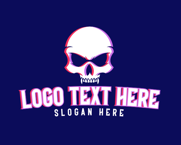 Skull logo example 3