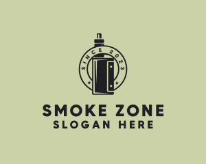 Vape Banner Badge logo design