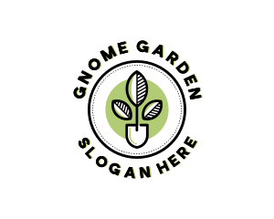 Plant Shovel Garden logo design