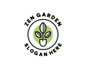 Plant Shovel Garden logo design