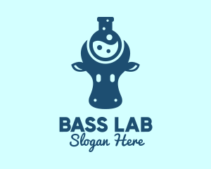 Cow Milk Lab  logo design