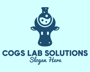 Cow Milk Lab  logo design