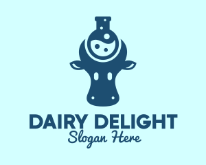 Cow Milk Lab  logo design