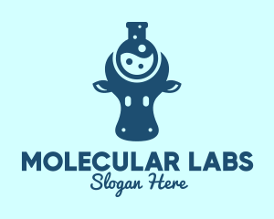 Cow Milk Lab  logo design