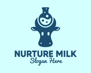 Cow Milk Lab  logo design