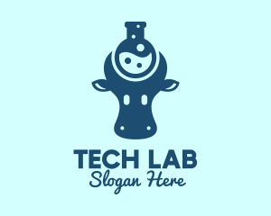 Cow Milk Lab  logo design