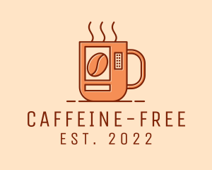 Hot Coffee Vending Machine logo design