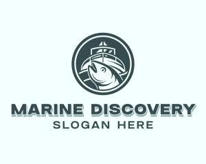 Marine Yacht Fishing logo design