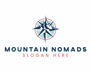 Compass Mountain Navigation logo design