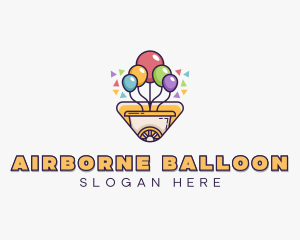 Party Balloon Cart logo design