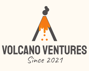 Gray Volcano Eruption  logo
