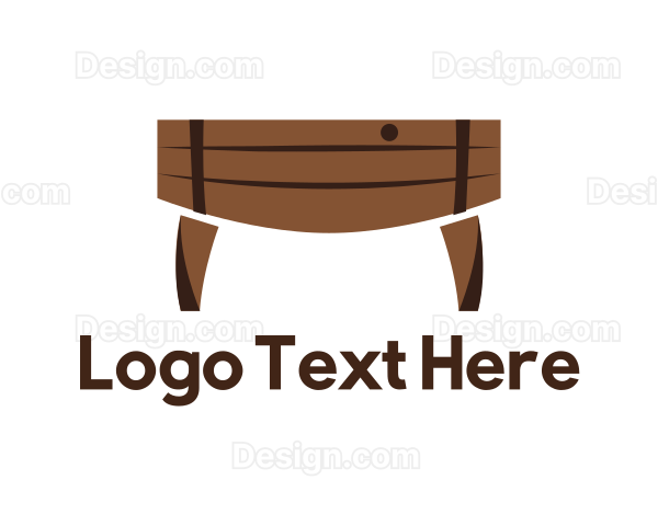 Wood Barrel Table Logo