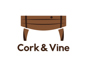 Wood Barrel Table logo design