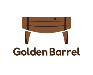 Wood Barrel Table logo design