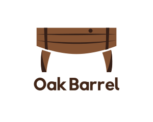 Wood Barrel Table logo design