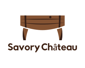 Wood Barrel Table logo design