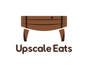 Wood Barrel Table logo design