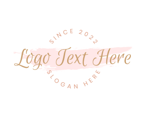 Feminine Watercolor Cursive logo