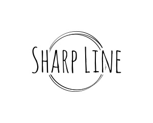 Line Art Sketch Circle logo design