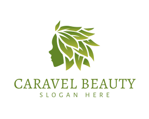 Leaf Hair Beauty logo design