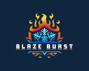 Ice Shield Blaze logo design