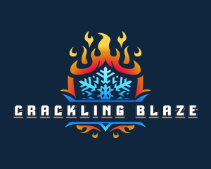 Ice Shield Blaze logo design