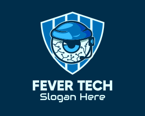 Gamer Tech Eye Eyeball  logo design