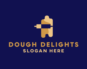 Rolling Pin Dough  logo design