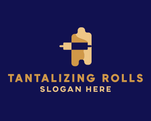 Rolling Pin Dough  logo design