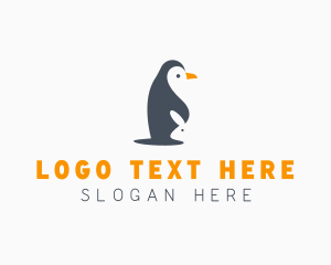 Penguin & Rabbit Animals logo