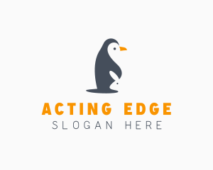 Penguin & Rabbit Animals logo design